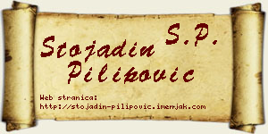 Stojadin Pilipović vizit kartica